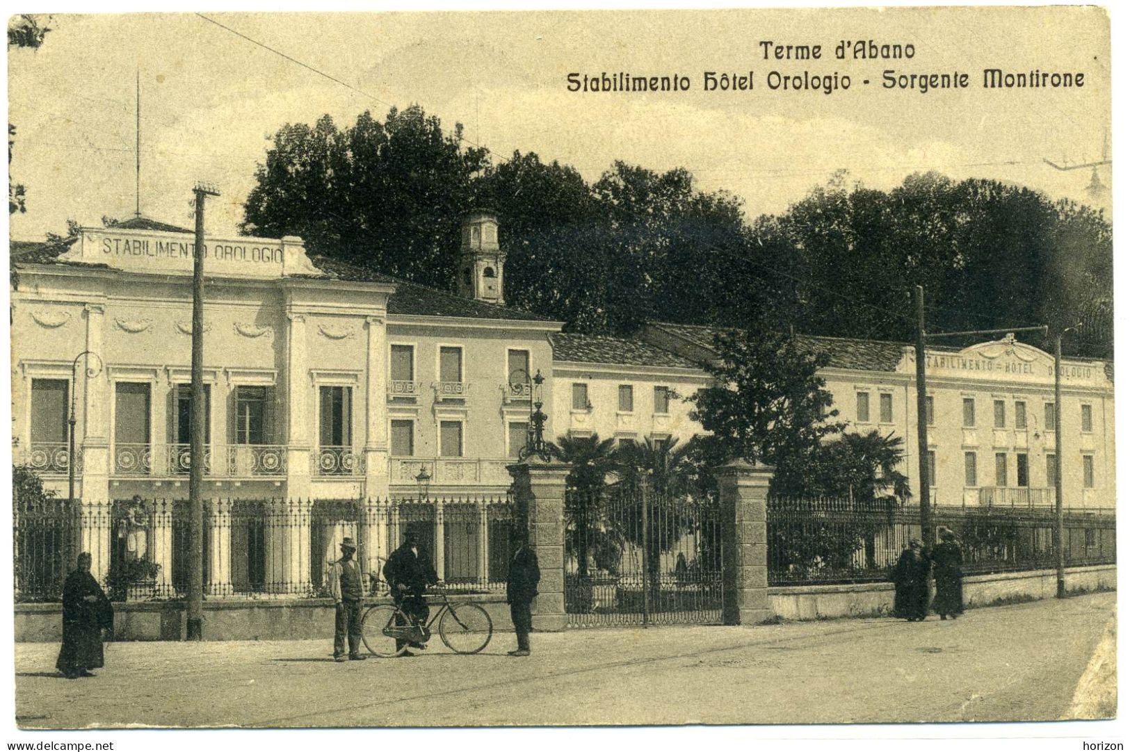 G.160  Terme D'ABANO - Padova - Stabilimento Hotel Orologio - Sorgente Montirone - 1914 - Other & Unclassified