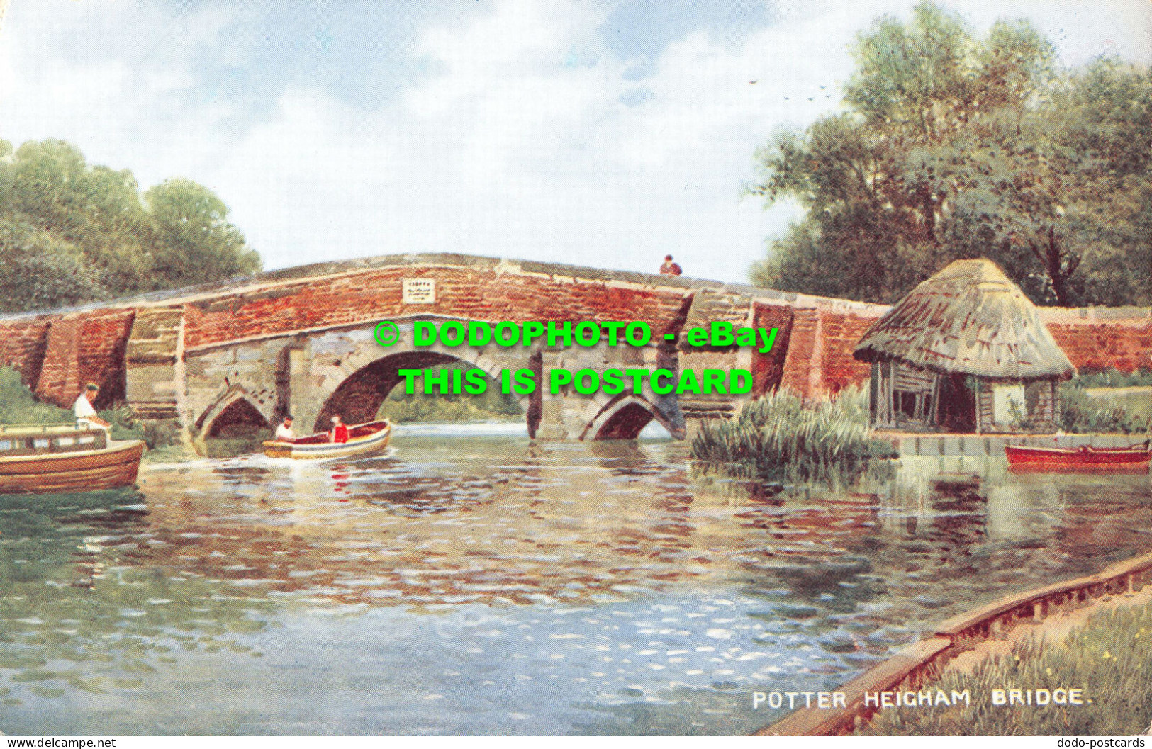 R550193 Potter Heigham Bridge. Art Colour. Brian Gerald. Valentines. A334 - World