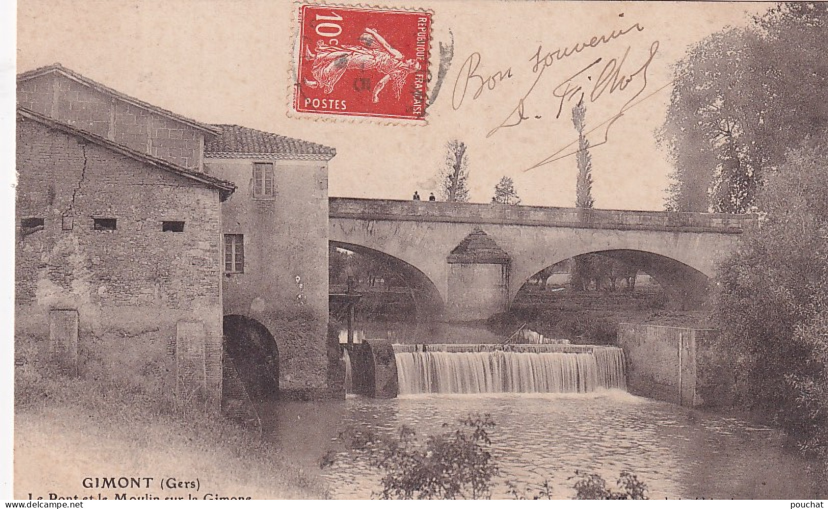 SO Nw-(32) GIMONT - LE PONT ET LE MOULIN SUR LA GIMONE - Other & Unclassified