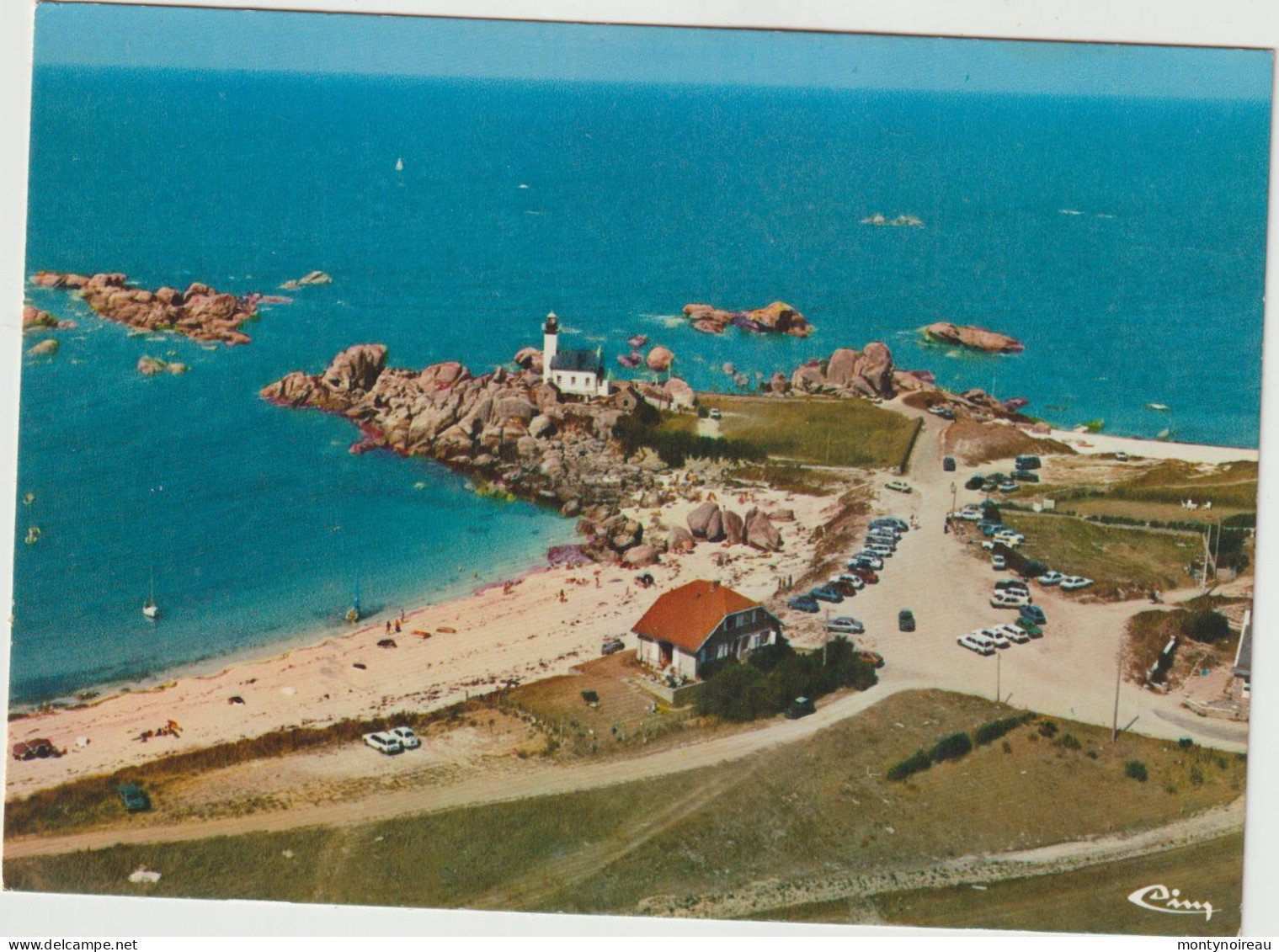 Finistère :  BRIGNOGAN : Vue   Mer,  , Phare , - Brignogan-Plage