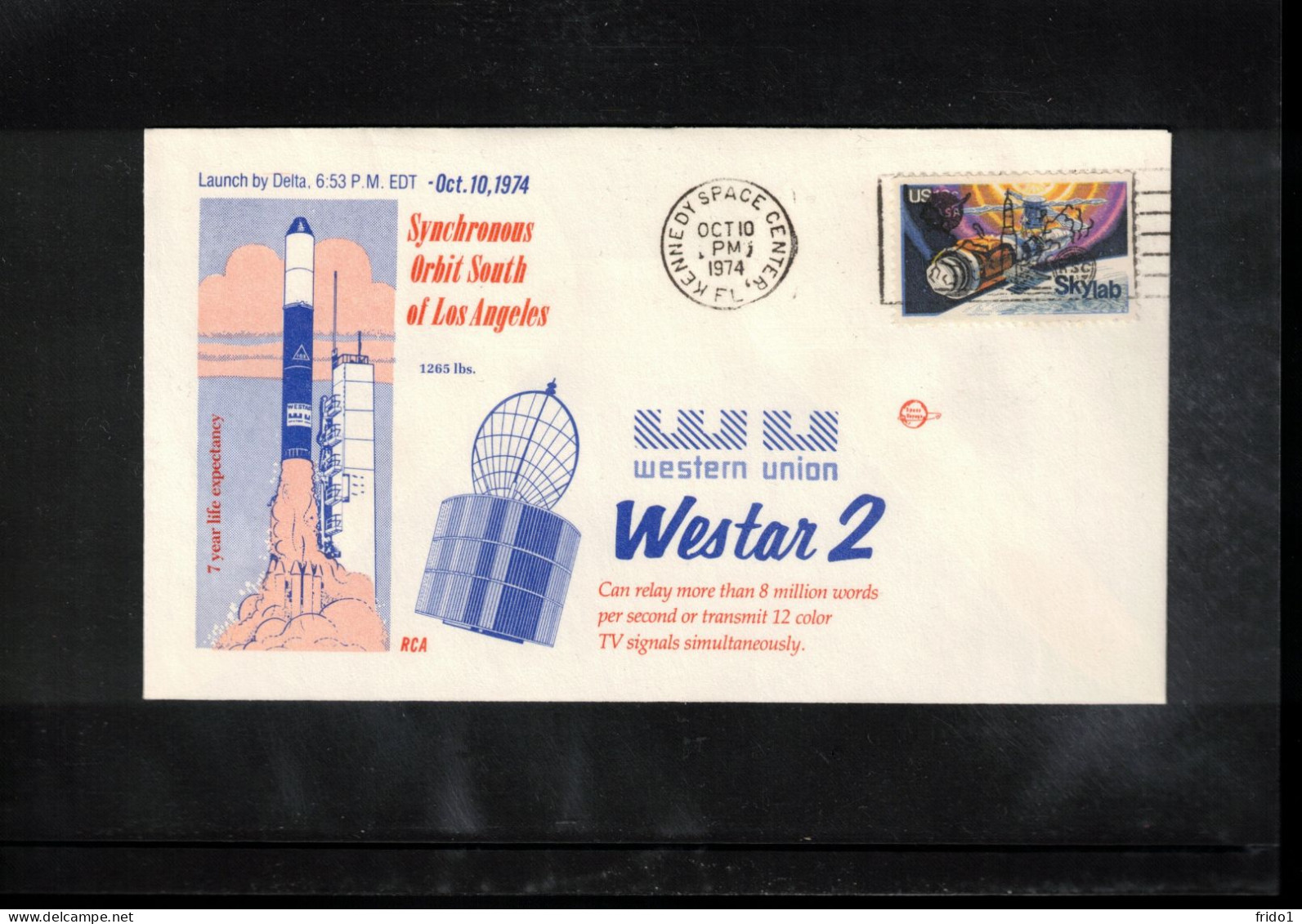 USA 1974 Space / Weltraum Satellite WESTAR 2 Interesting Cover - United States