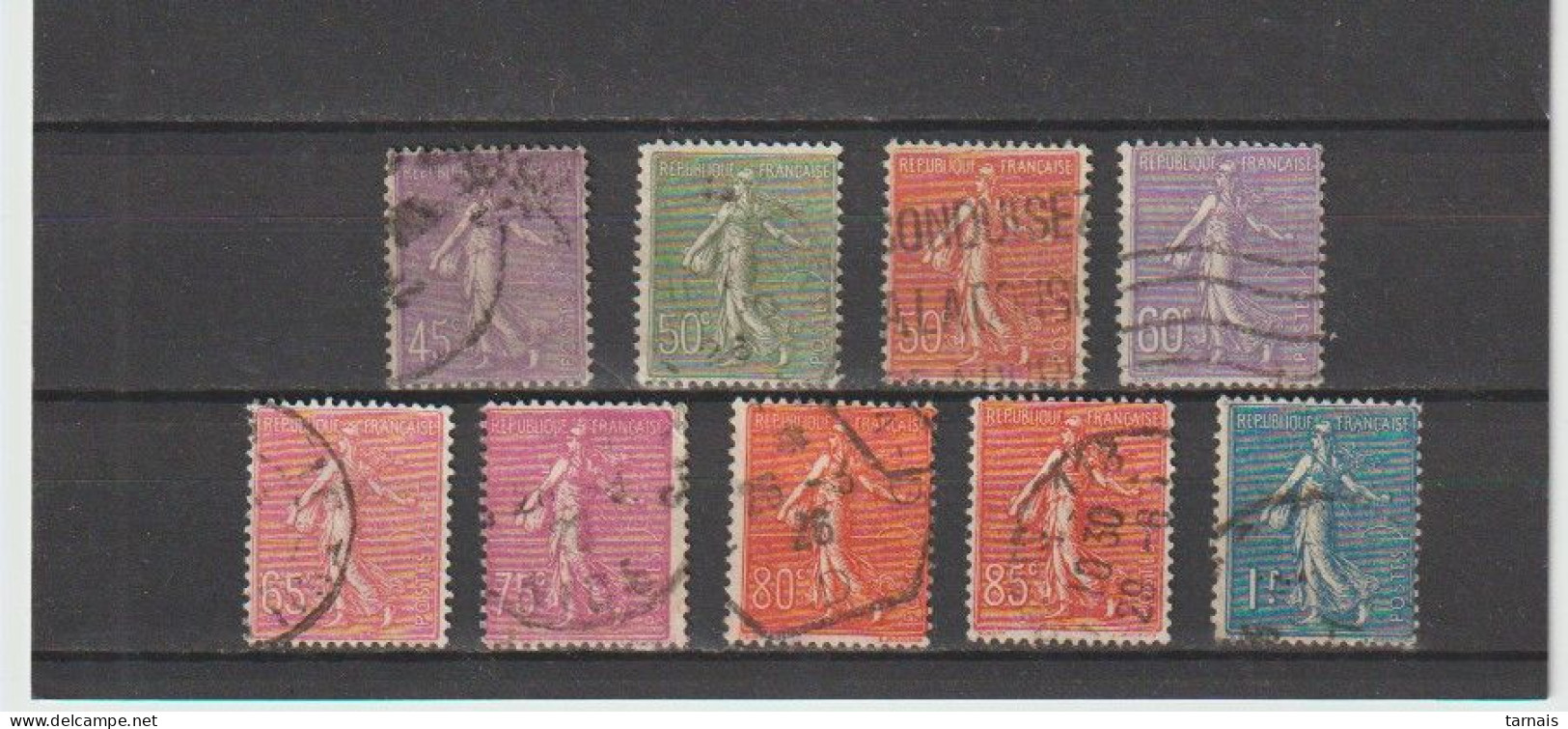 1924 N°197 à 305 Semeuse Lignée  Oblitéré (lot 351) - Used Stamps
