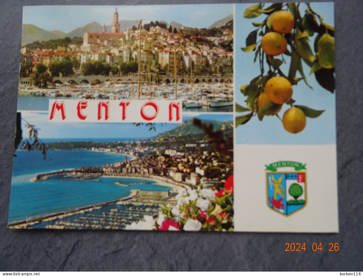 SOUVENIR DE MENTON - Menton