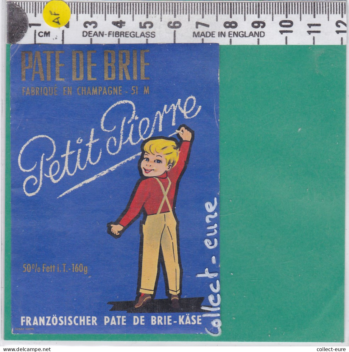 C1225 FROMAGE PATE DE BRIE PETIT PIERRE GAYE MARNE 50 % 160 Gr - Kaas