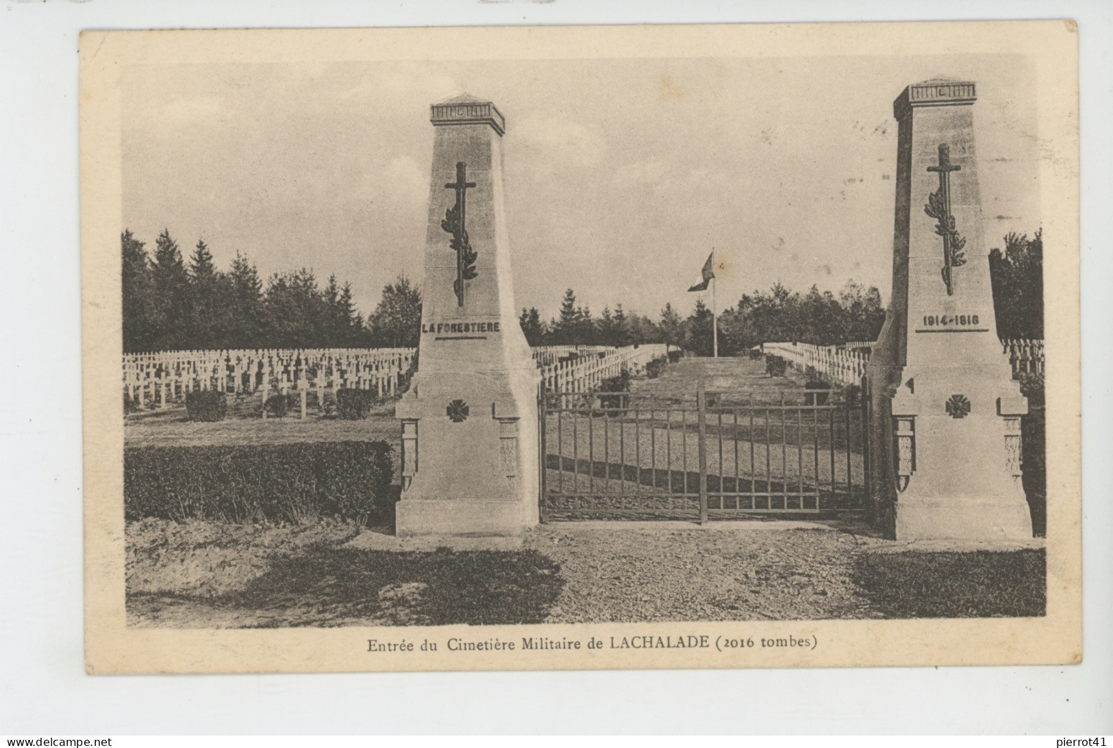 LACHALADE - Entrée Du Cimetière Militaire (2016 Tombes ) - Sonstige & Ohne Zuordnung