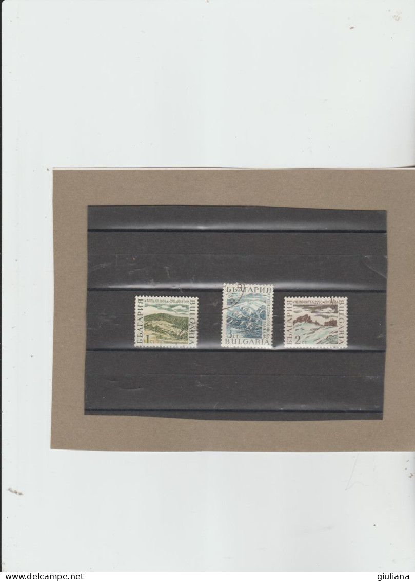 Bulgaria 1967 - YT) 1536/42  Used  "Sommità Delle Montagne" - 3 Valori Della Serie - Used Stamps