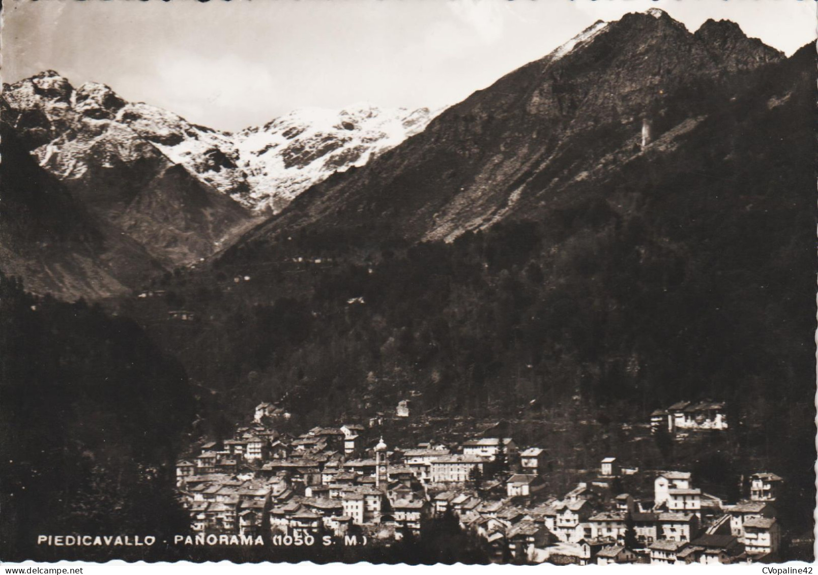 PIEDICAVALLO (Piemonte) Panorama En 1952 - Biella