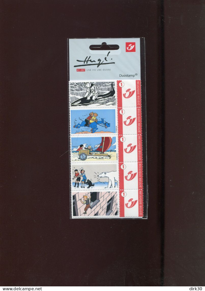 Belgie 3700 Gepersonaliseerde Zegel MNH Duostamps BD COMICS STRIPS TINTIN HERGE (IN ORIGINAL PACKAGING) - Ungebraucht