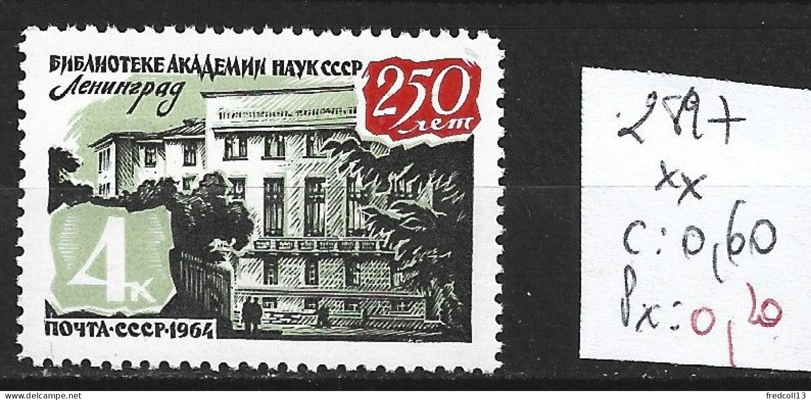 RUSSIE 2897 ** Côte 0.60 € - Neufs