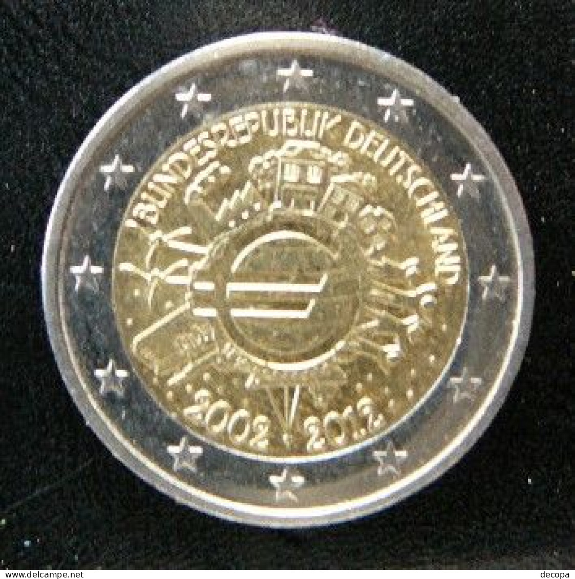 Germany - Allemagne - Duitsland   2 EURO 2012 F   10 Years Euro      Speciale Uitgave - Commemorative - Deutschland