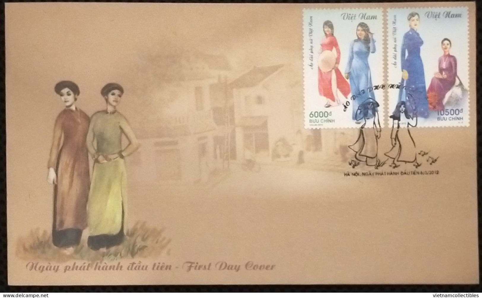 FDC Vietnam Viet Nam 2012 : Vietnamese Women Costume (Ms1015) - Vietnam