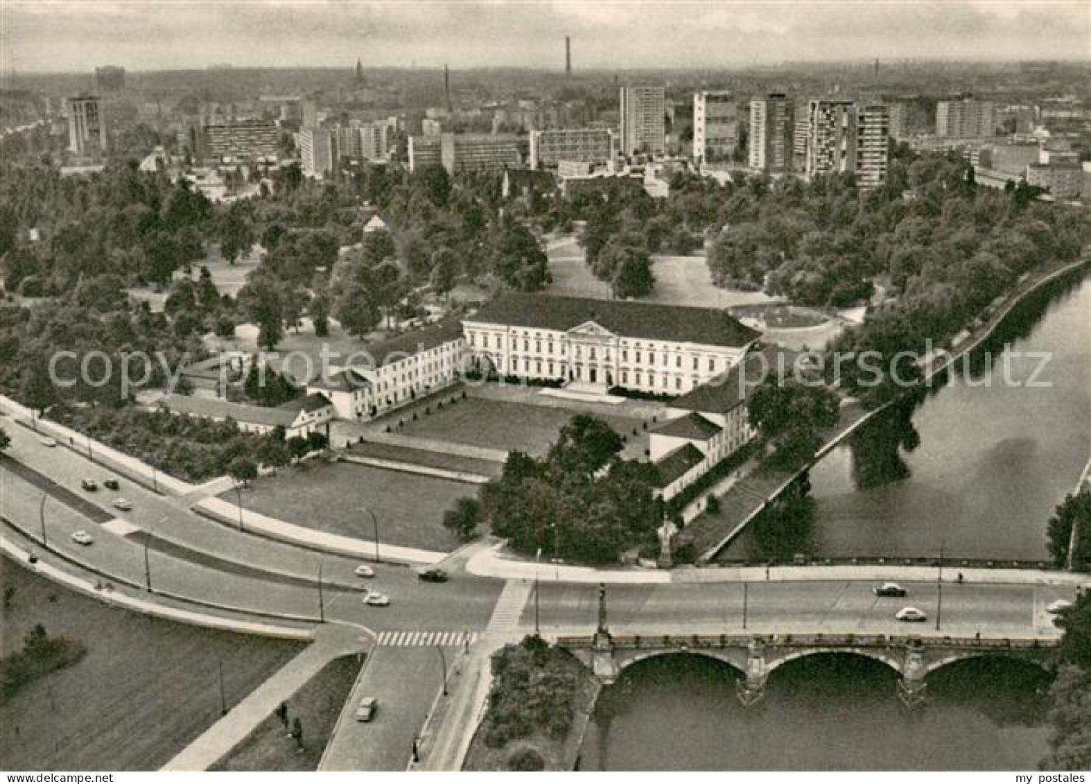 73722721 Berlin Fliegeraufnahme Schloss Bellevue Hansaviertel Berlin - Otros & Sin Clasificación