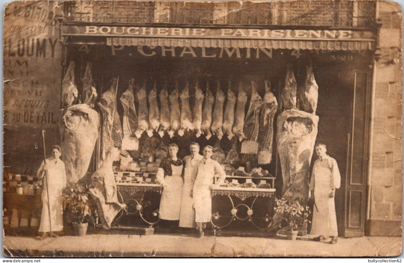 SELECTION -  MOULIN  -  CARTE PHOTO - Boucherie Parisienne P - CHALMIN . 9, Rue Gambetta. - Moulins