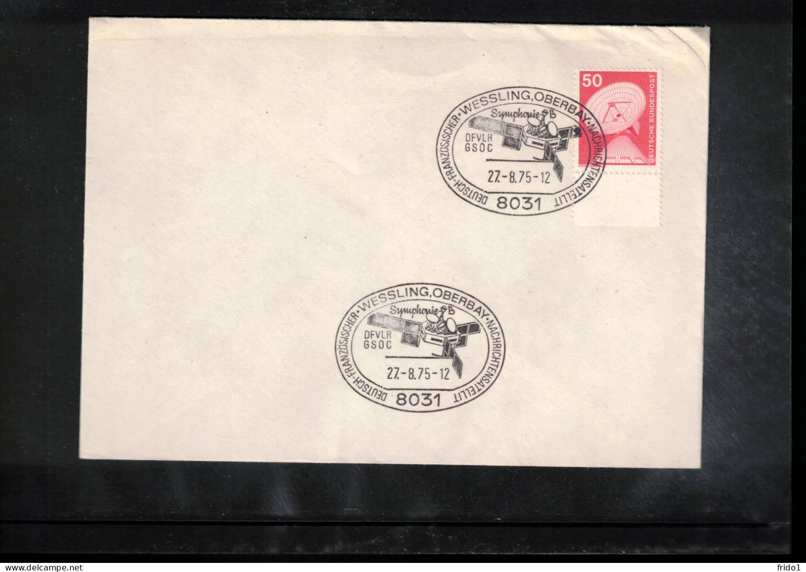 Germany 1975 Space / Weltraum Satellite SYMPHONIE  Interesting Cover - Europa