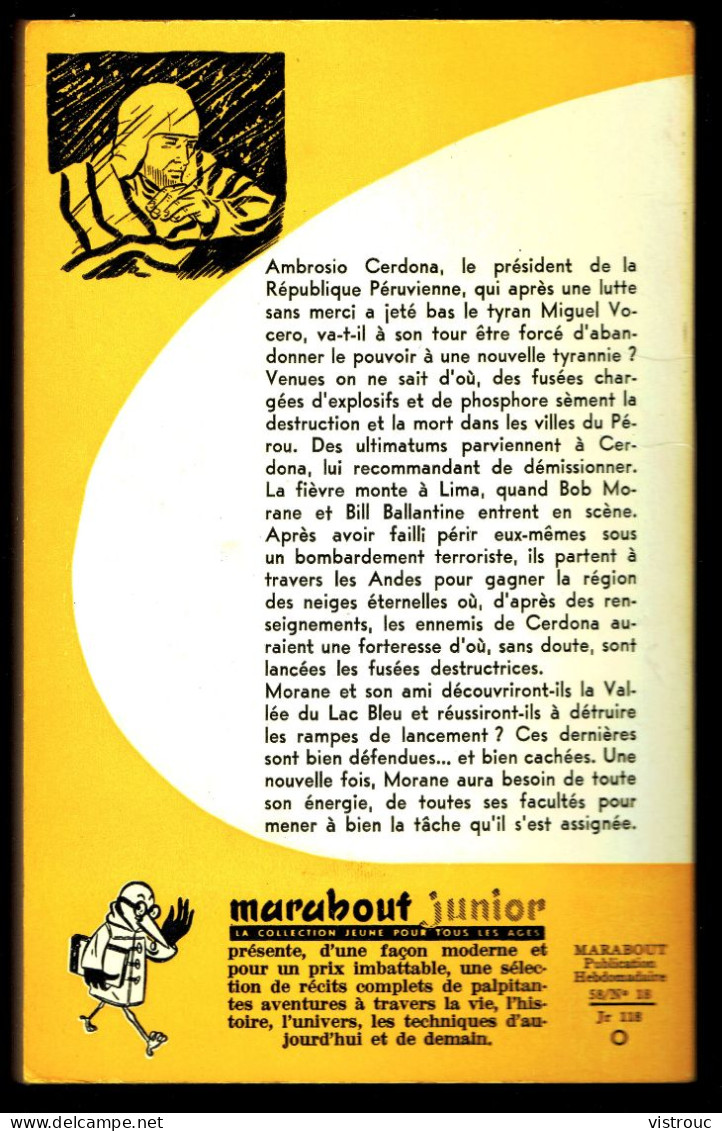 "BOB MORANE: Tempête Sur Les Andes", De Henri VERNES - MJ N° 118 - Aventures - 1958. - Marabout Junior