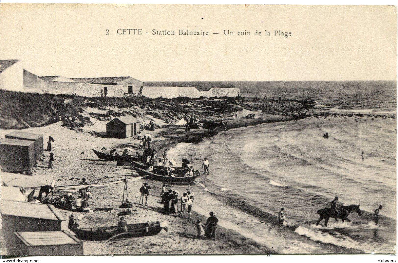 CPA - CETTE - UN COIN DE LA PLAGE - Sete (Cette)