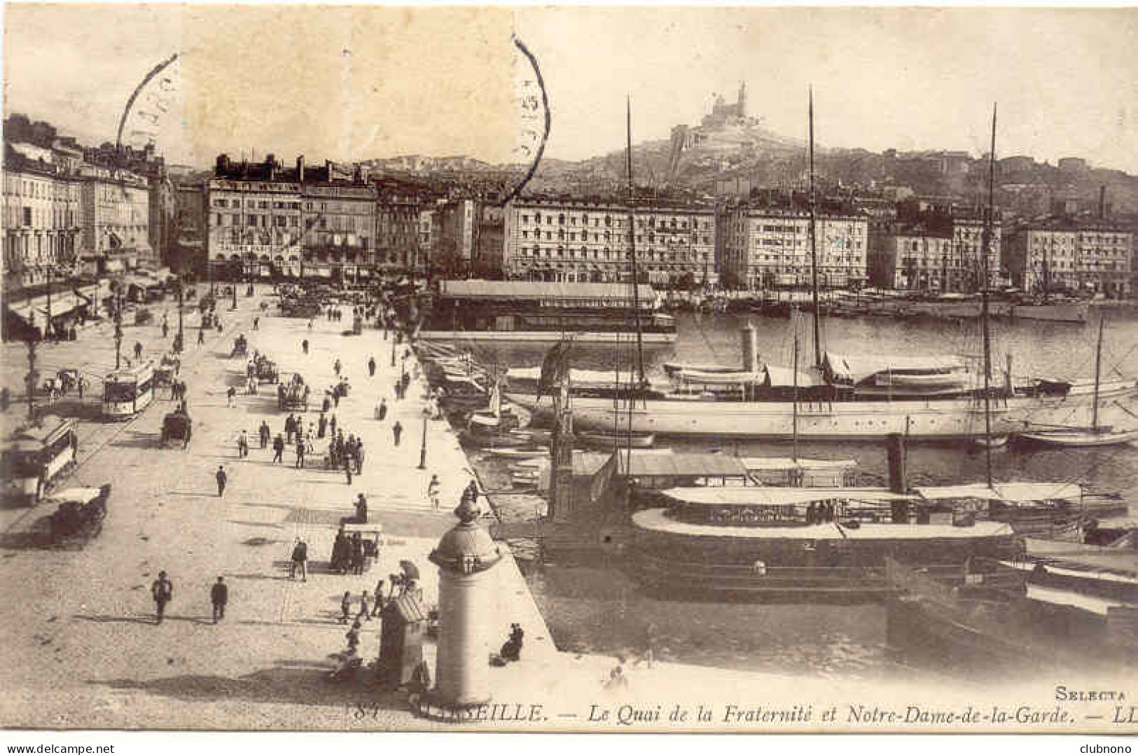 CPA - MARSEILLE - LE QUAI DE LA FRATERNITE (BELLE ANIMATION) - Old Port, Saint Victor, Le Panier