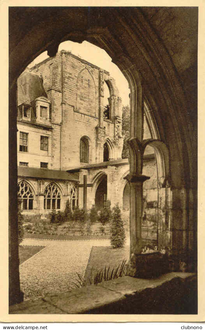 CPA - SAINT WANDRILLE - L'ABBAYE - LE CLOITRE ET LES RUINES (BEAU CLICHE) - Saint-Wandrille-Rançon