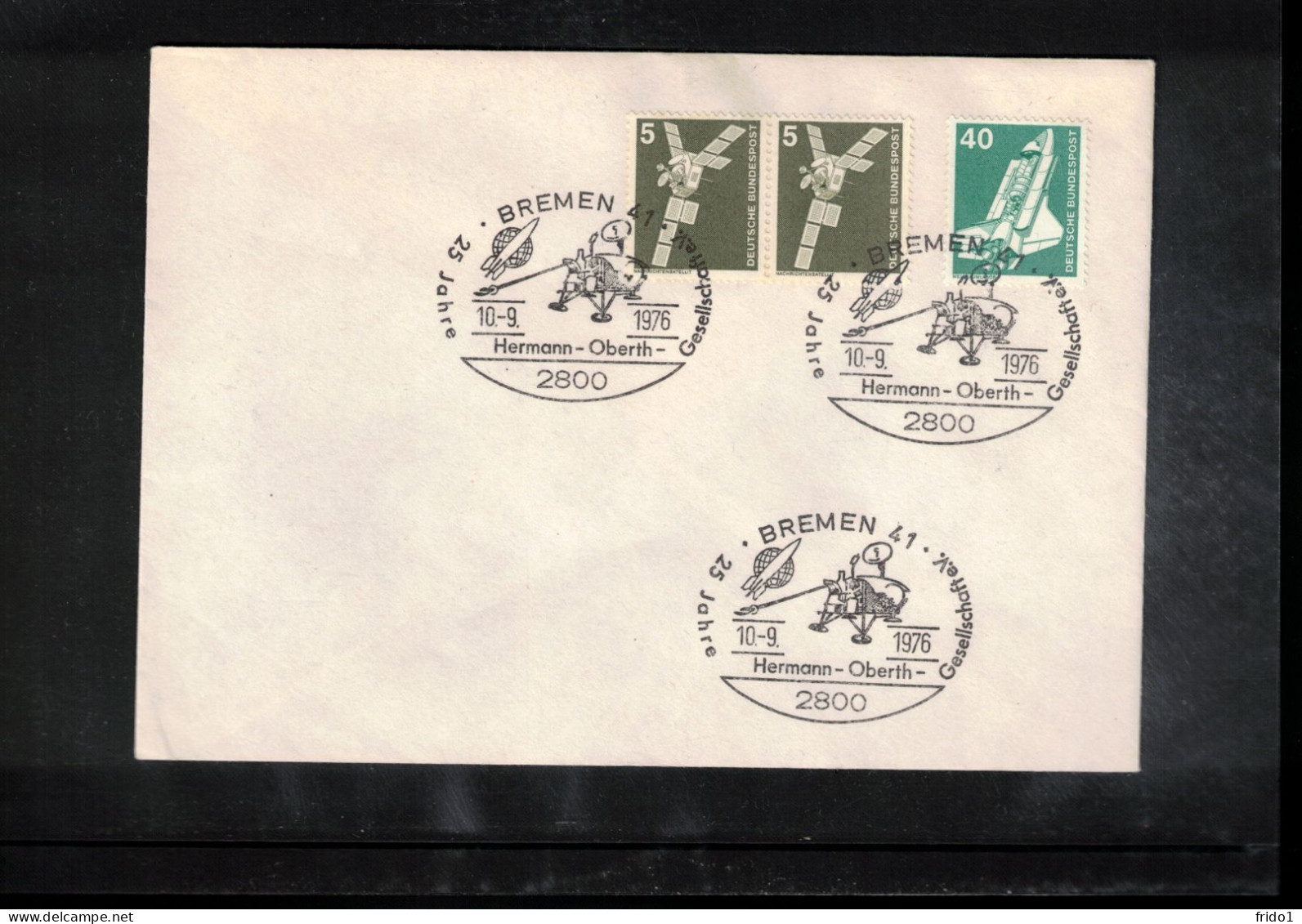 Germany 1976 Space / Weltraum 25th Anniversary Of The Hermann Oberth Society  Interesting Cover - Europa