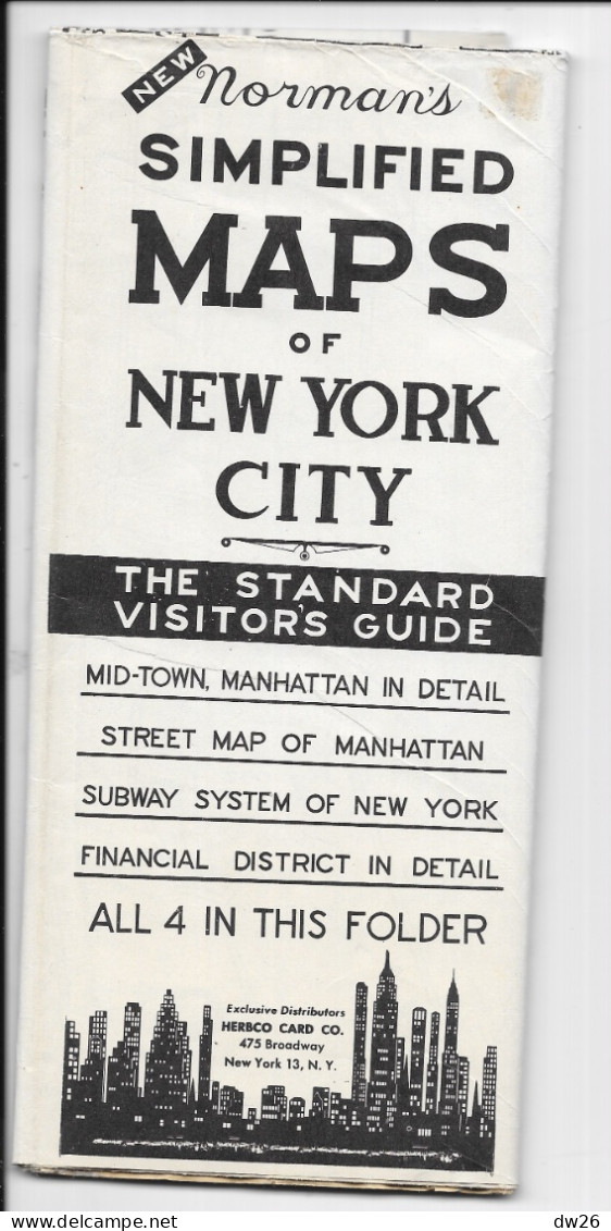 Maps Of New York City (The Standard Visitor's Guide) Mid-town Manhattan, Brooklyn, Queens, Bronx - Wegenkaarten