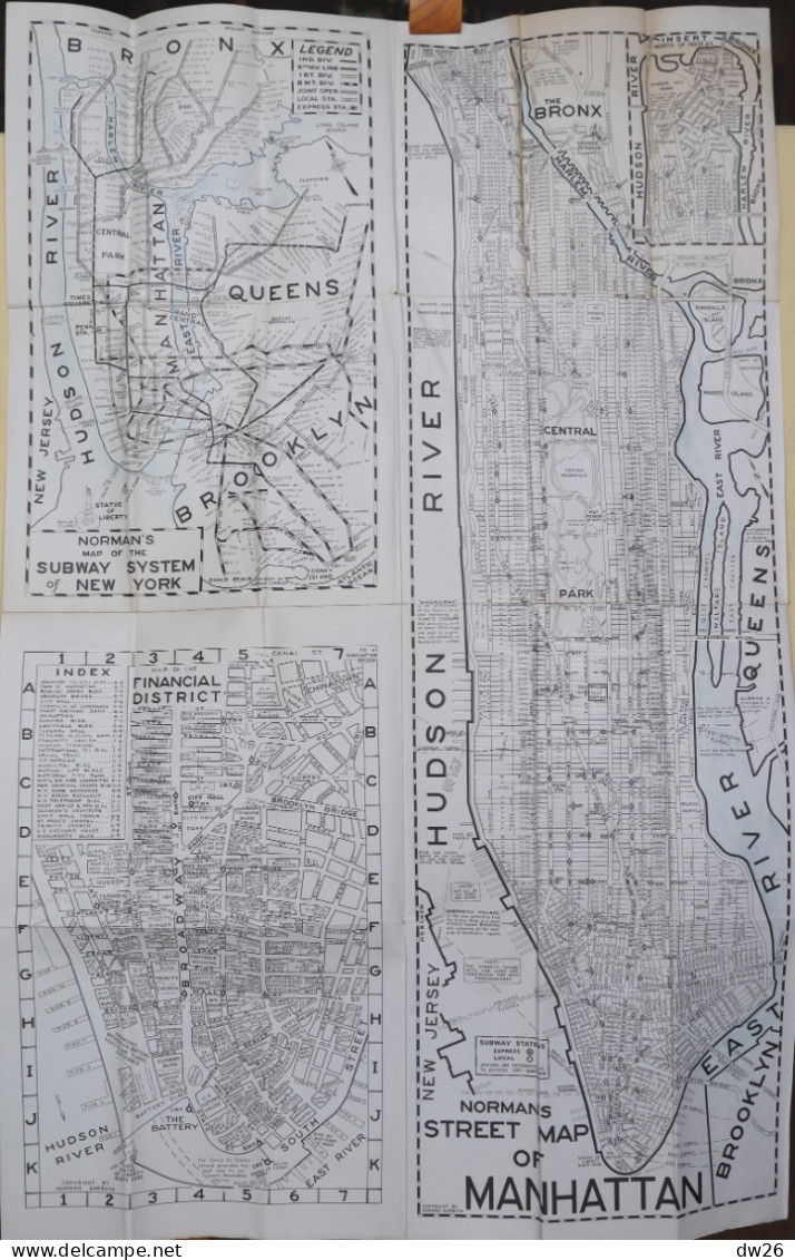 Maps Of New York City (The Standard Visitor's Guide) Mid-town Manhattan, Brooklyn, Queens, Bronx - Carte Stradali