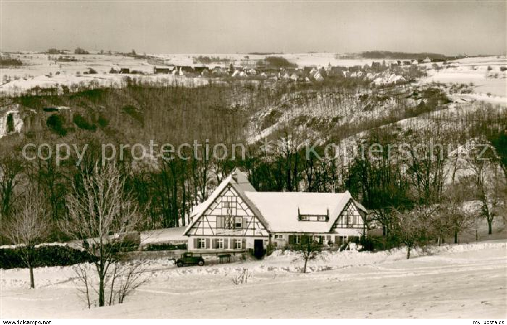 73722630 Schopfloch Lenningen Gasthaus Zur Schlatterhoehe Winterpanorama Schopfl - Sonstige & Ohne Zuordnung