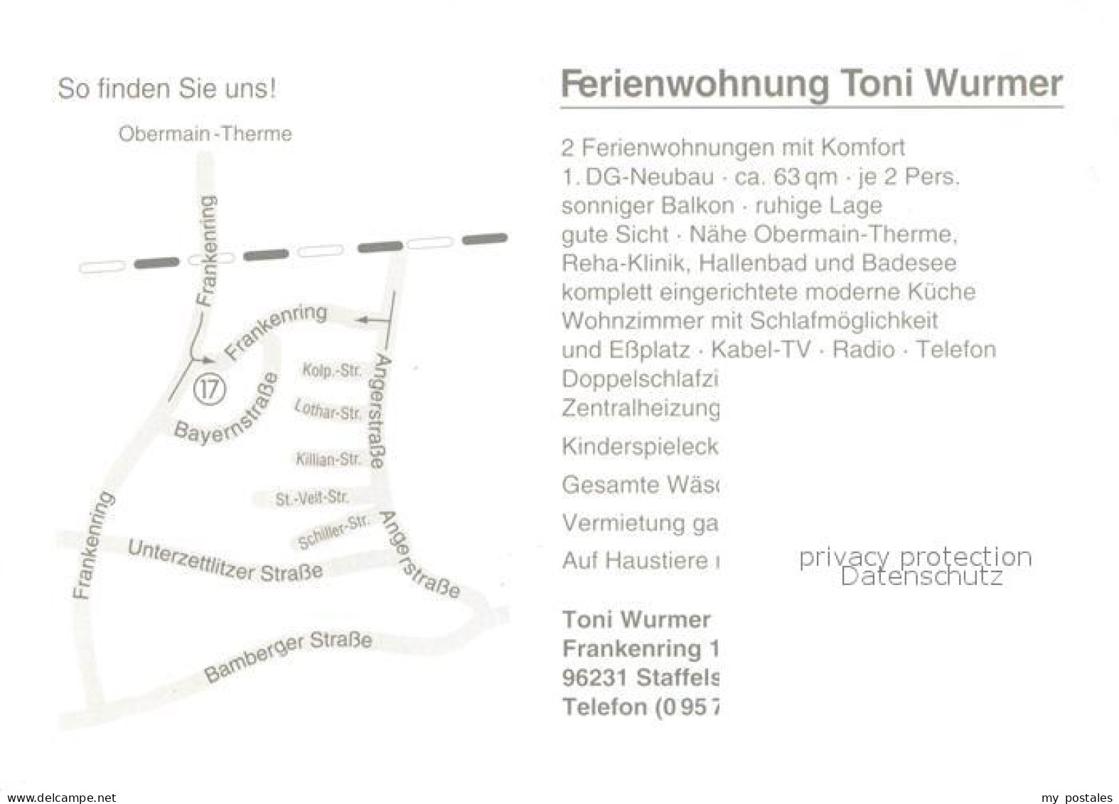 73722616 Staffelstein Ferienwohnung Toni Wurmer Beschreibung Staffelstein - Staffelstein