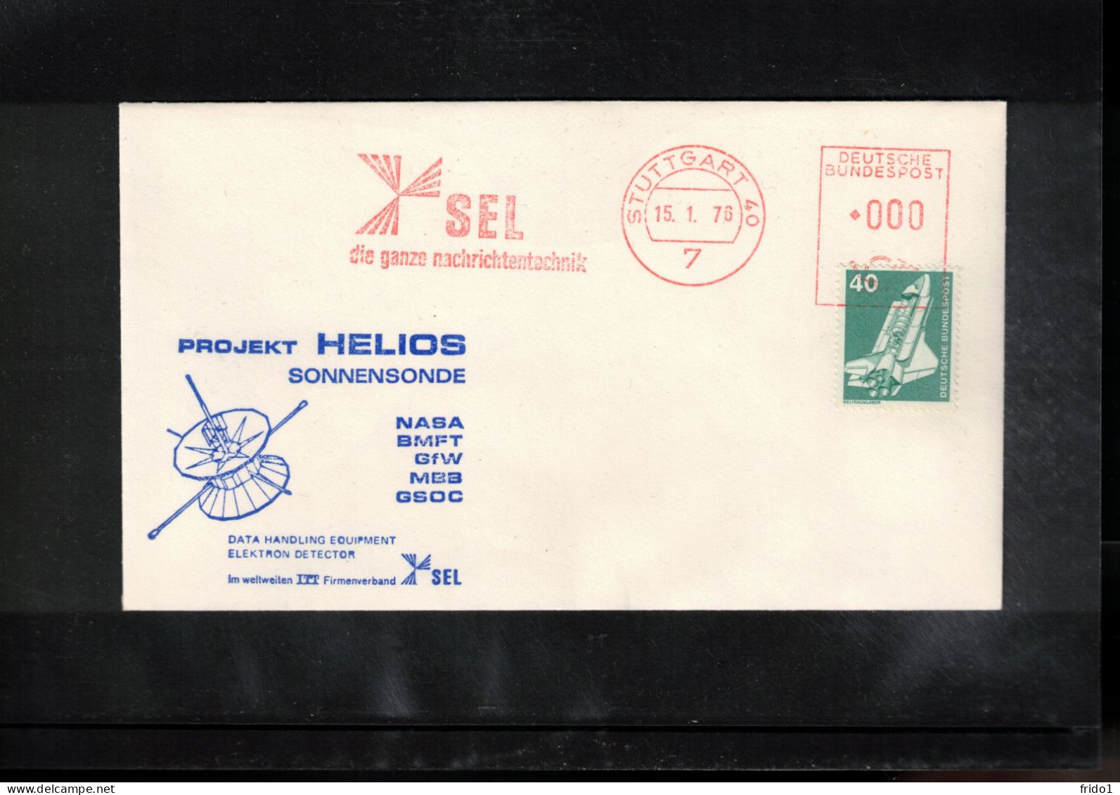 Germany 1976 Space / Weltraum Solar Probe HELIOS  Interesting Cover - Europa