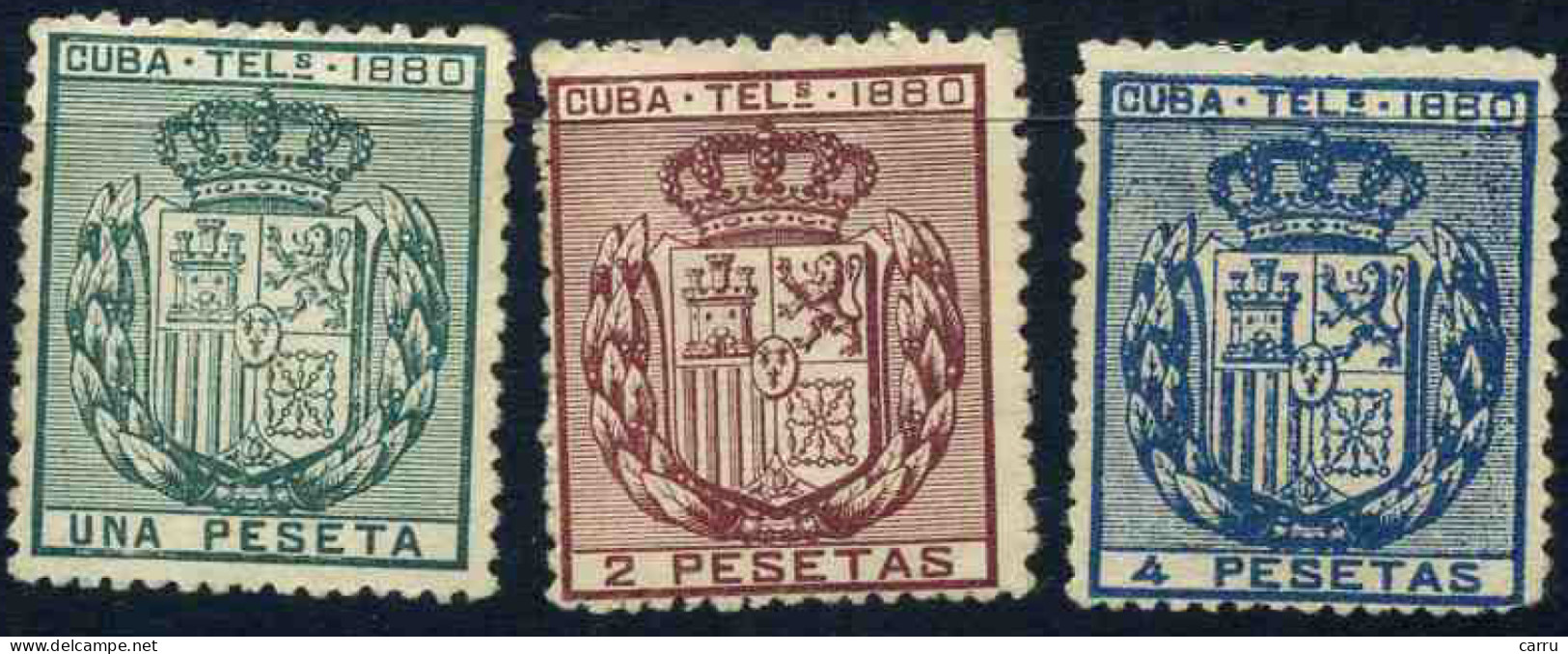 Cuba Telégrafos (1880) - Cuba (1874-1898)