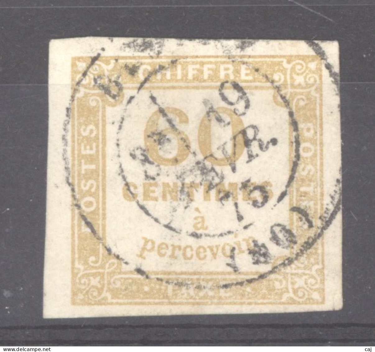 France   -  Taxe   :  Yv  8  (o)  Faux - 1859-1959 Afgestempeld