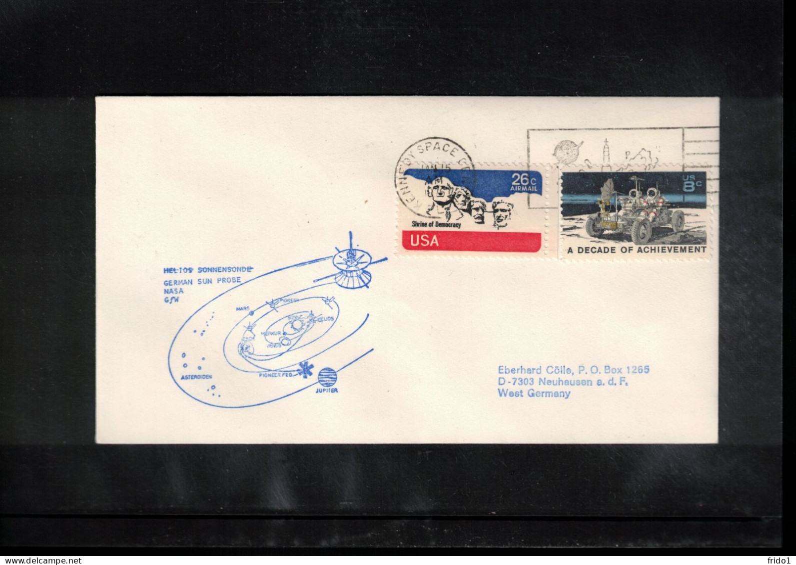 USA 1976 Space / Weltraum Solar Probe HELIOS  Interesting Cover - United States