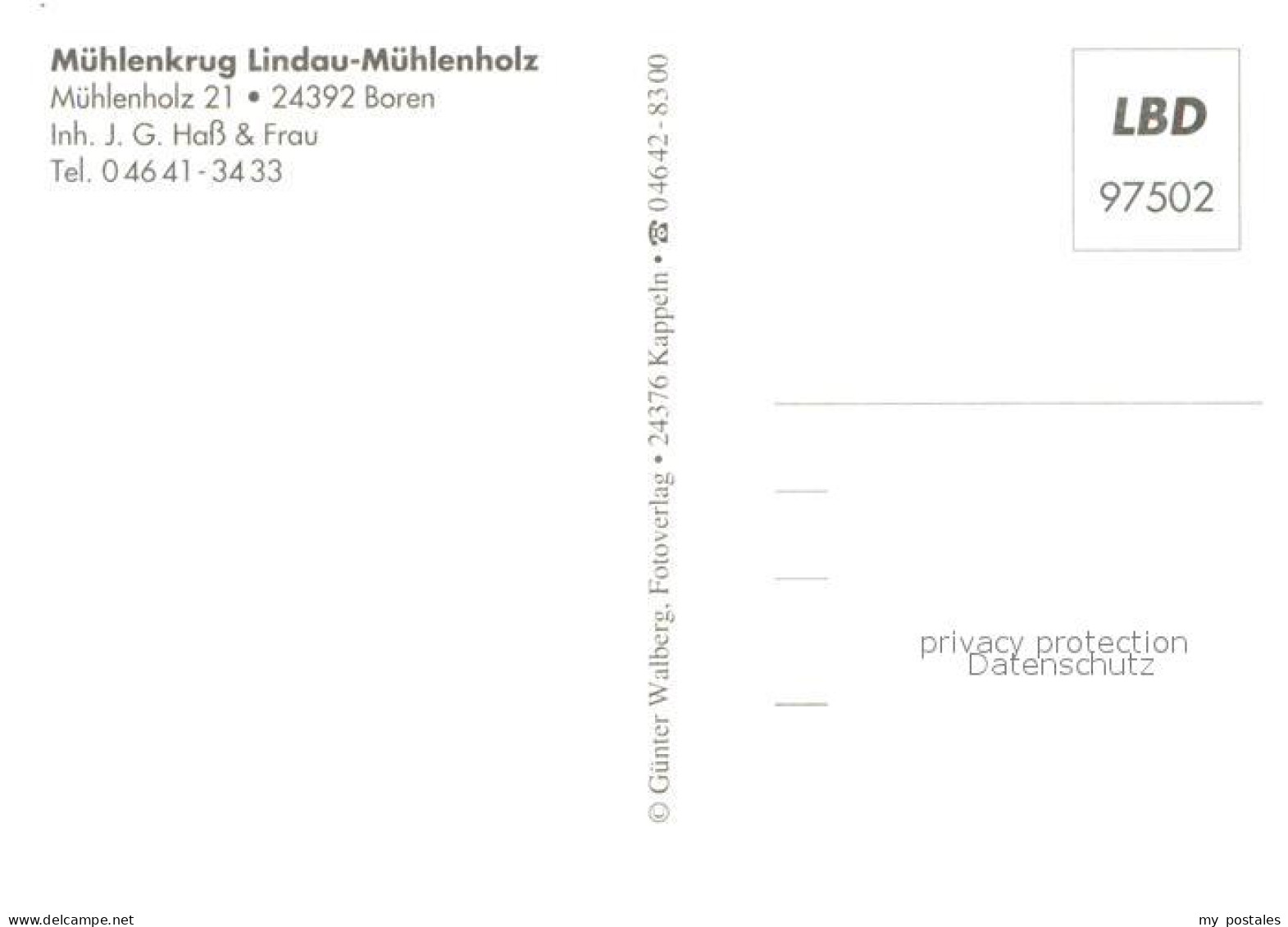 73722580 Boren Muehlenkrug Lindau-Muehlenholz Seeansicht Boren - Autres & Non Classés