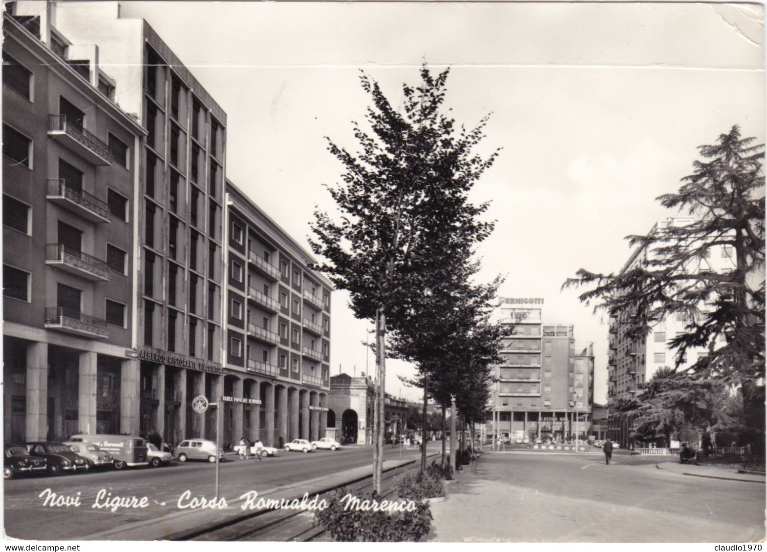 ALESSANDRIA - CARTOLINA - NOVI LIGURE - CORSO ROMUALDO MARENCO - VIAGGIATA PER (GENOVA) - 1961 - Alessandria