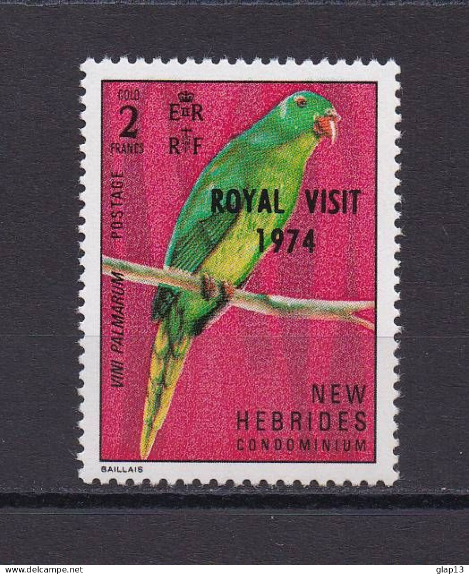 NOUVELLES-HEBRIDES 1974 TIMBRE N°389 NEUF** OISEAU - Ungebraucht