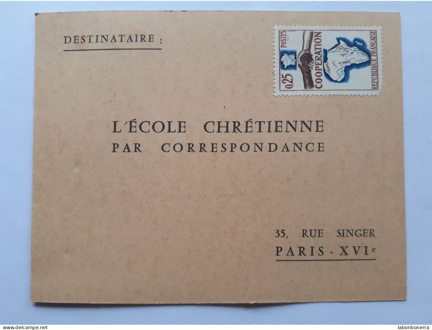 75 PARIS L' ÉCOLE CHRÉTIENNE 35 RUE SINGER XVI - Arrondissement: 16