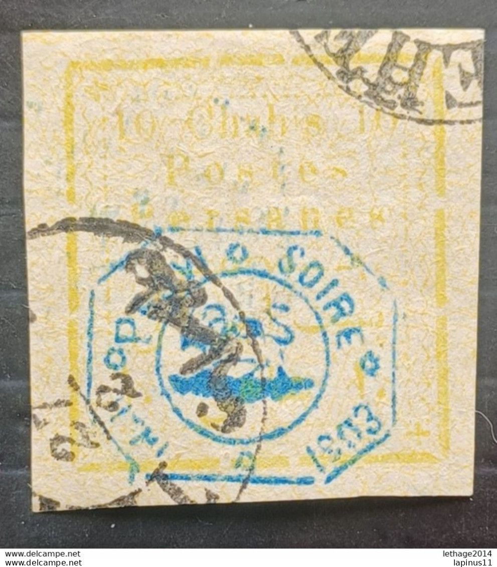 IRAN PERSIA ایران PERSIE PERSIANE 1903 HANDSTAMP OVERPRINTED IN BLUE CAT. SCOTT N. 339 - Iran