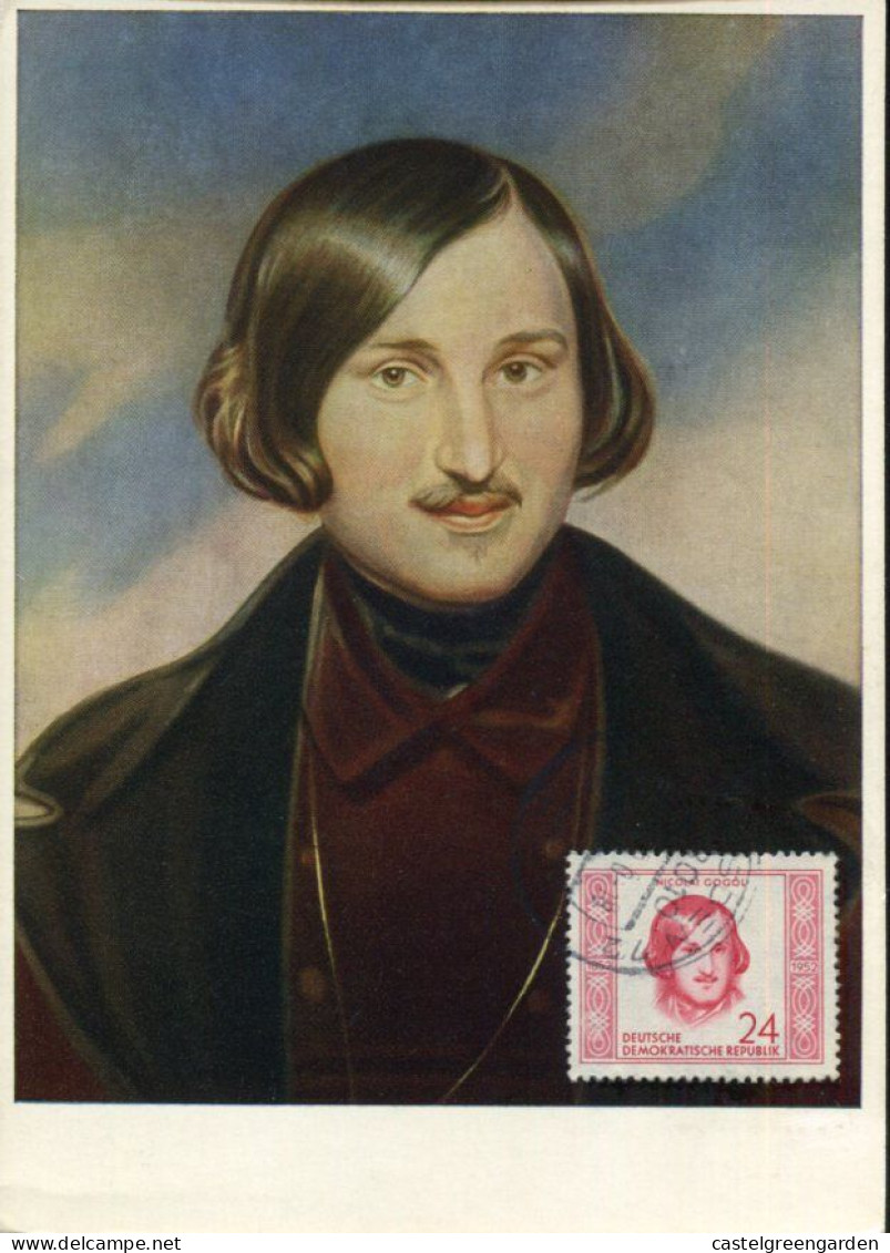X0285 Germany Ddr, Maximum 1953, Nikolai Gogol (1809-1852) Russian Poet, Mi-313 - Ecrivains