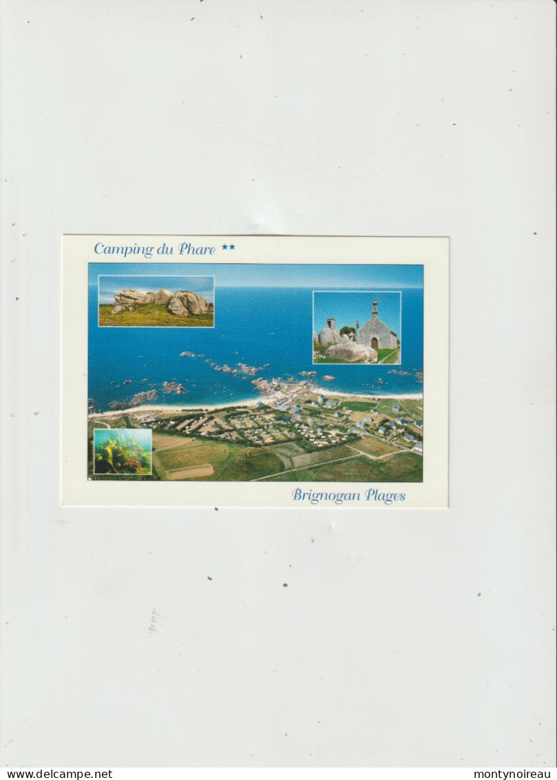 Finistère : BRIGNOGAN  : Vue Camping Du Phare - Brignogan-Plage