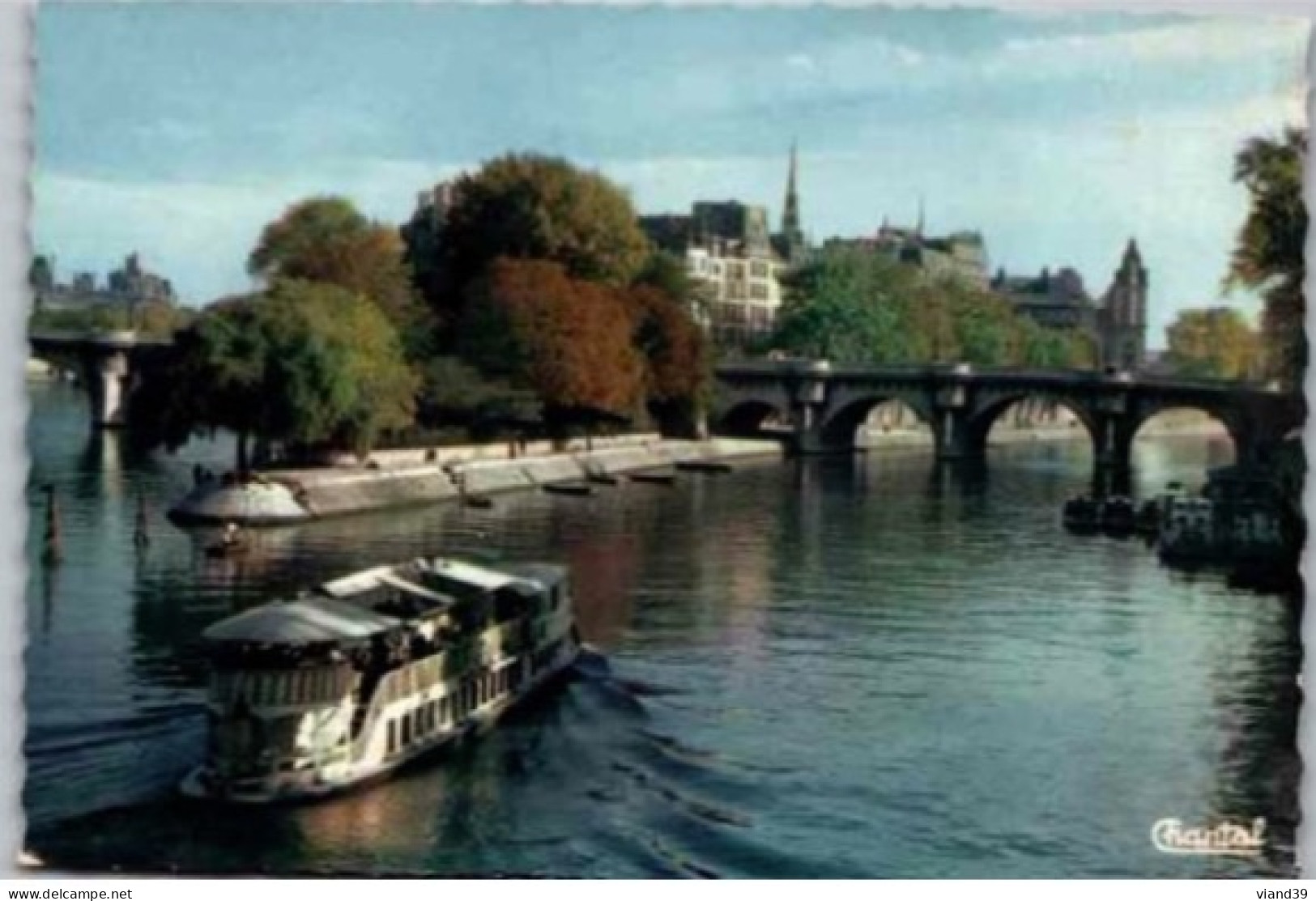 PARIS. -  Pointe  De La Cité  Bateau Mouche.  Non Circulée - Le Anse Della Senna