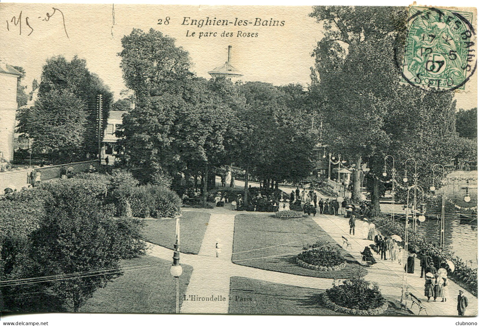 CPA -ENGHIEN-LES-BAINS - LE PARC DES ROSES - Enghien Les Bains