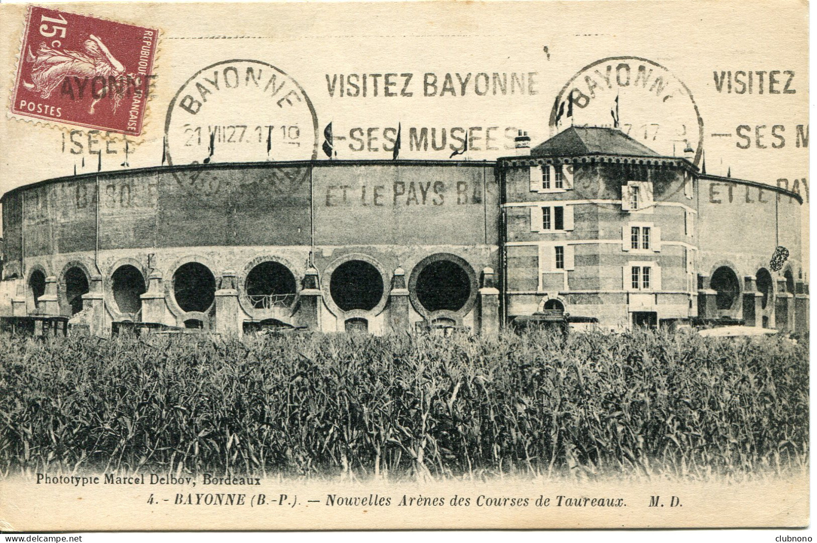 CPA -  BAYONNE - NOUVELLES ARENES DES COURSES DE TAUREAUX - Bayonne