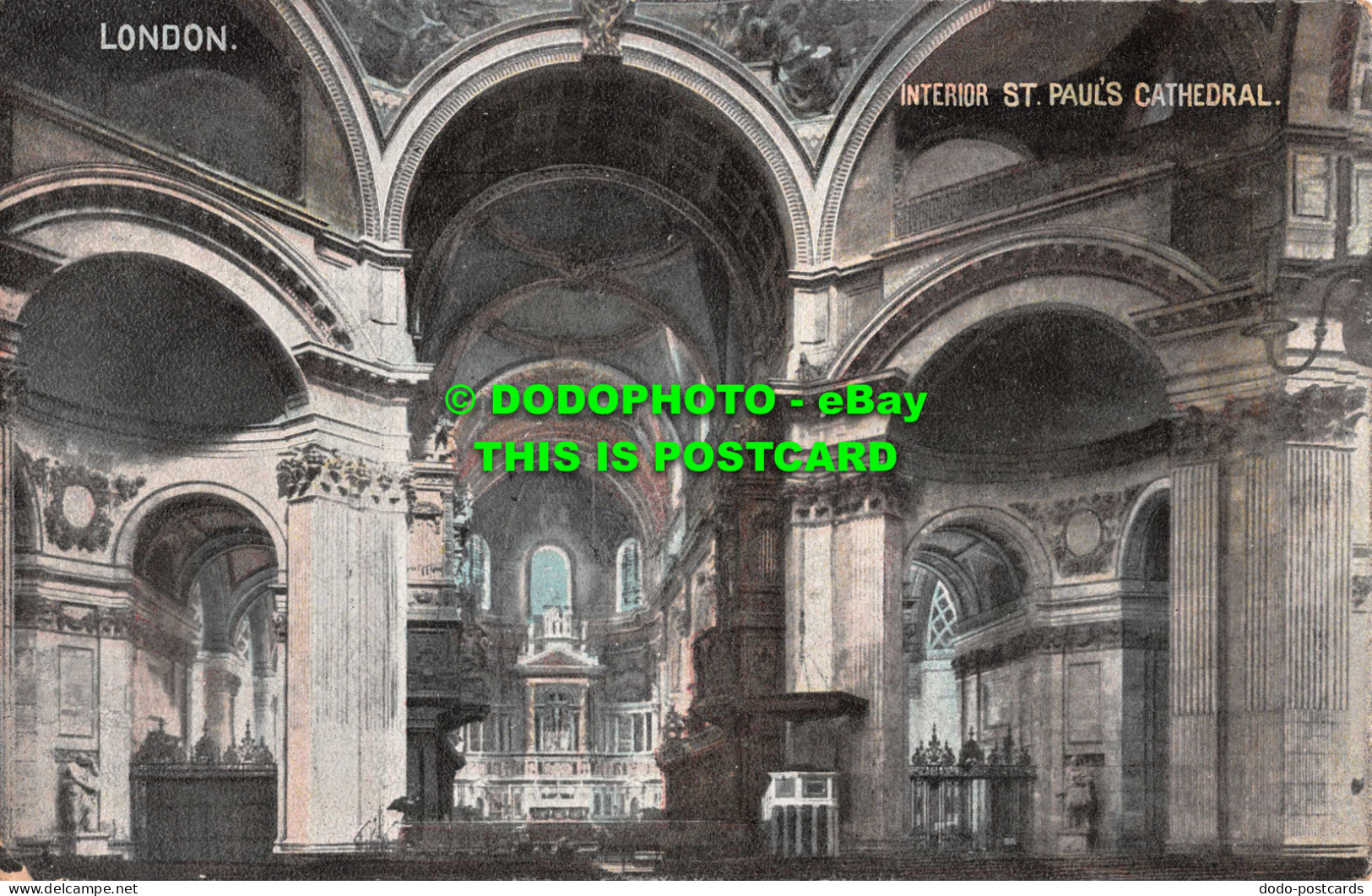 R550544 London. Interior St. Paul Cathedral. Empire Series. No. 895. 1905 - Andere & Zonder Classificatie