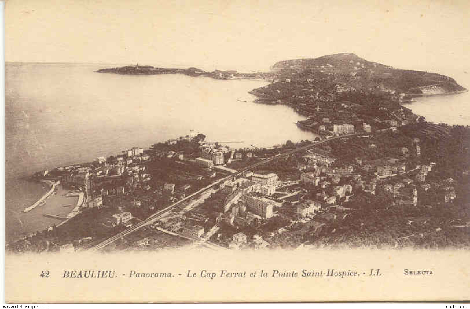 CPA -BEAULIEU - PANORAMA - LE CAP FERRAT (IMPECCABLE) - Beaulieu-sur-Mer