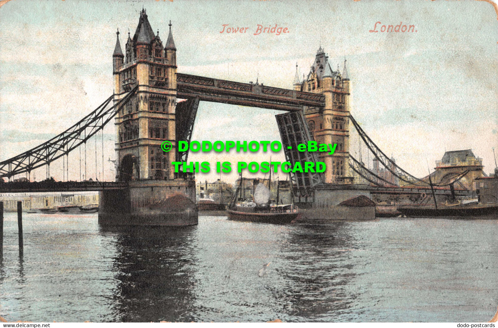 R550546 London. Tower Bridge. Postcard. 1905 - Andere & Zonder Classificatie
