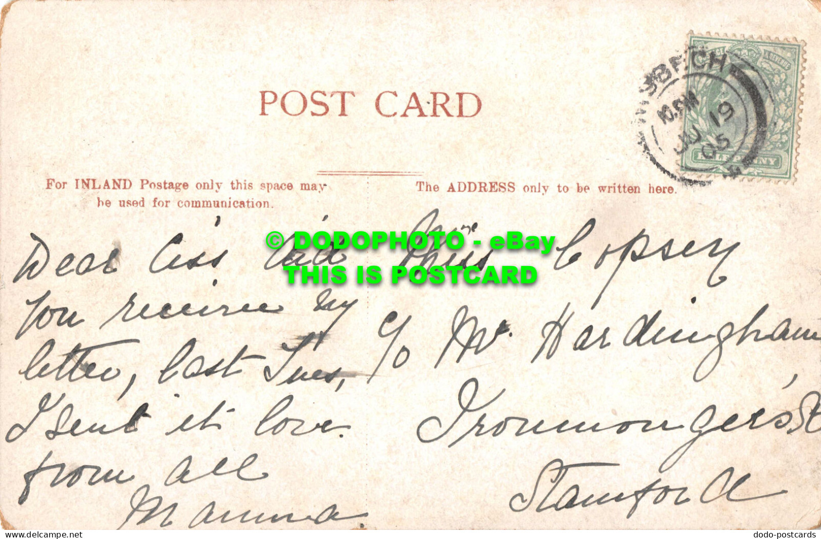 R550546 London. Tower Bridge. Postcard. 1905 - Andere & Zonder Classificatie