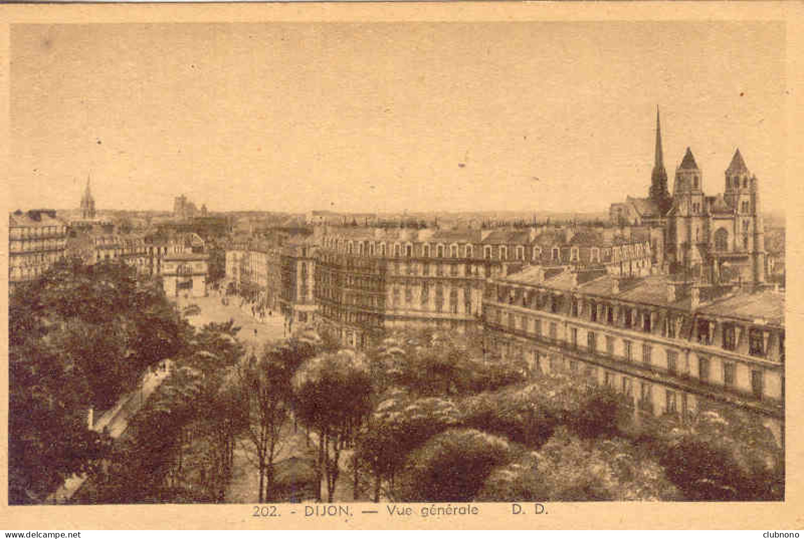 CPA - DIJON - VUE GENERALE (BELLE CARTE) - Dijon