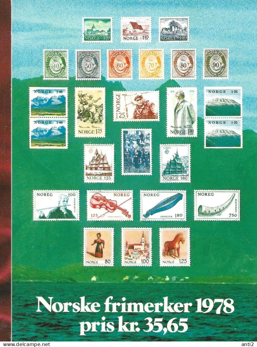Norway 1978 Card With Imprinted Stamps Issued 1978    Unused - Brieven En Documenten