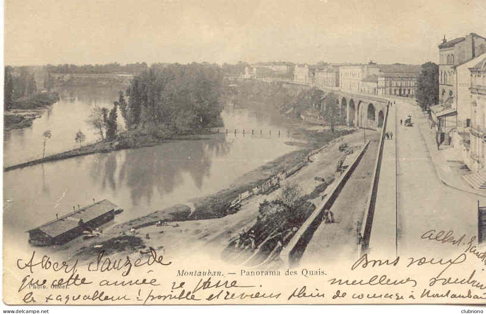 CPA - MONTAUBAN - PANORAMA DES QUAIS (BELLE PERSPECTIVE) CARTE PRECURSEUR - Montauban