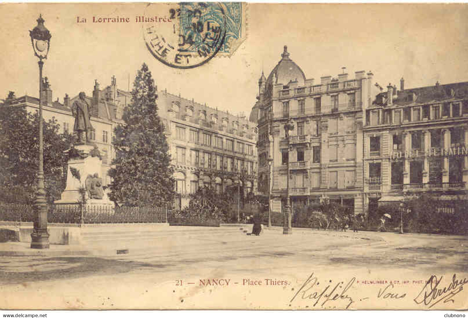 CPA - NANCY - PLACE THIERS  (CARTE PRECURSEUR) - Nancy