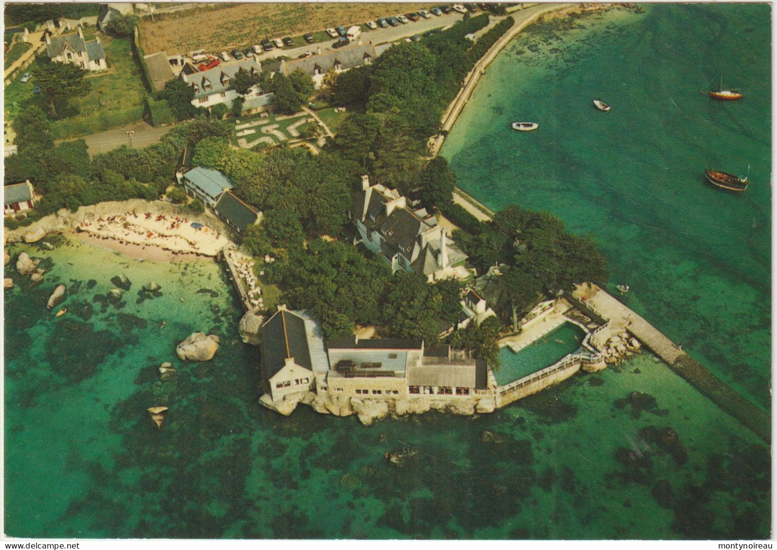 Finistère : BRIGNOGAN  : Vue L  Hostellerie  Castel  Regis - Brignogan-Plage